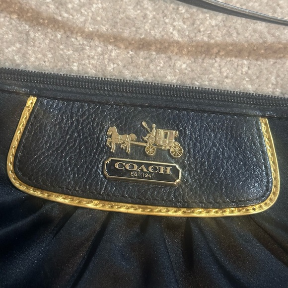 Coach Black and Gold Wristlet - Picture 4 of 13